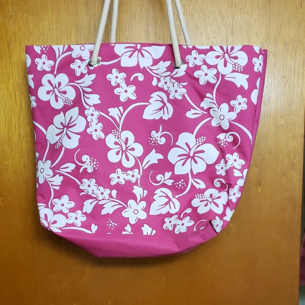 Floral Pink Tote Bag